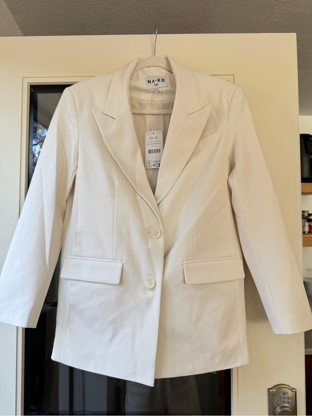 NAKD White Oversized Blazer Never Worn